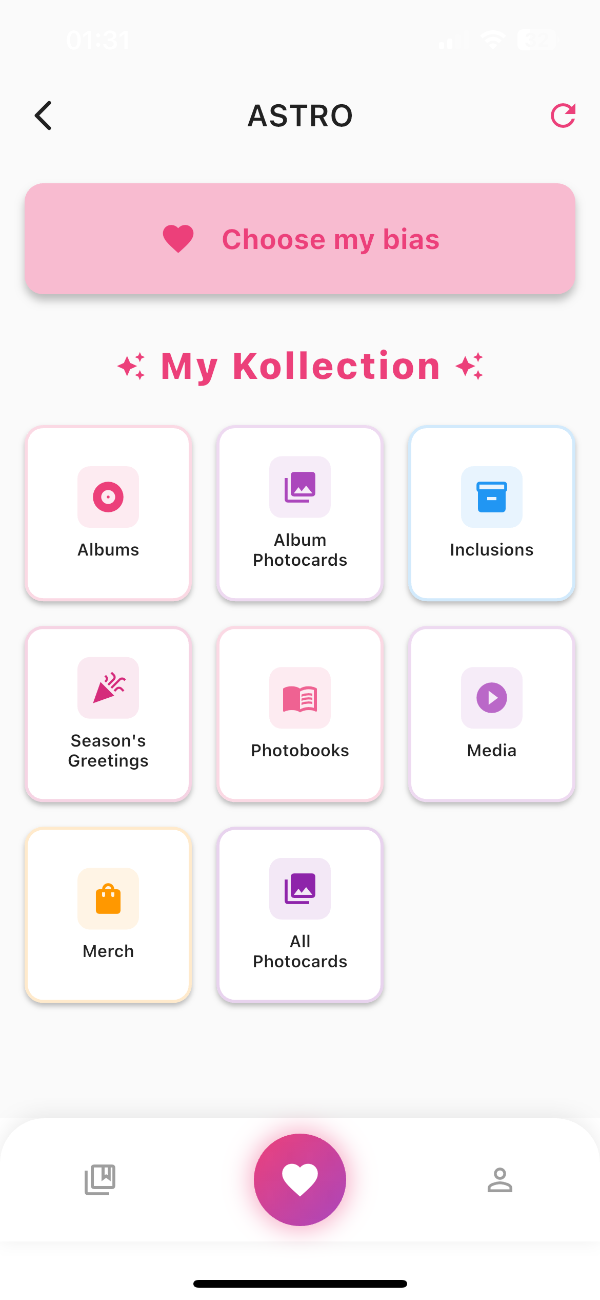 Keepop App Interface
